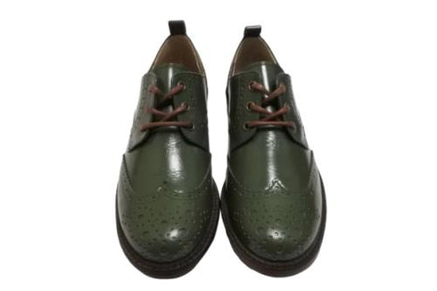 【TODAY'S 5528 ブルー】本革メダリオンウイングチップトラッドシューズ